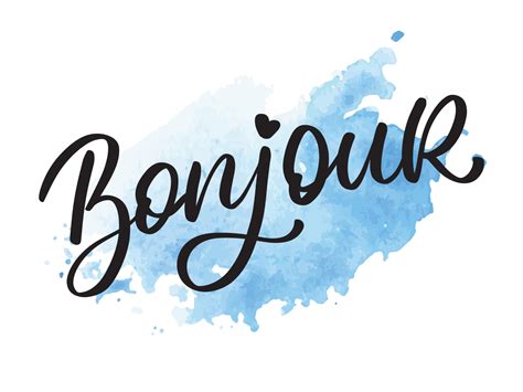 Bonjour .